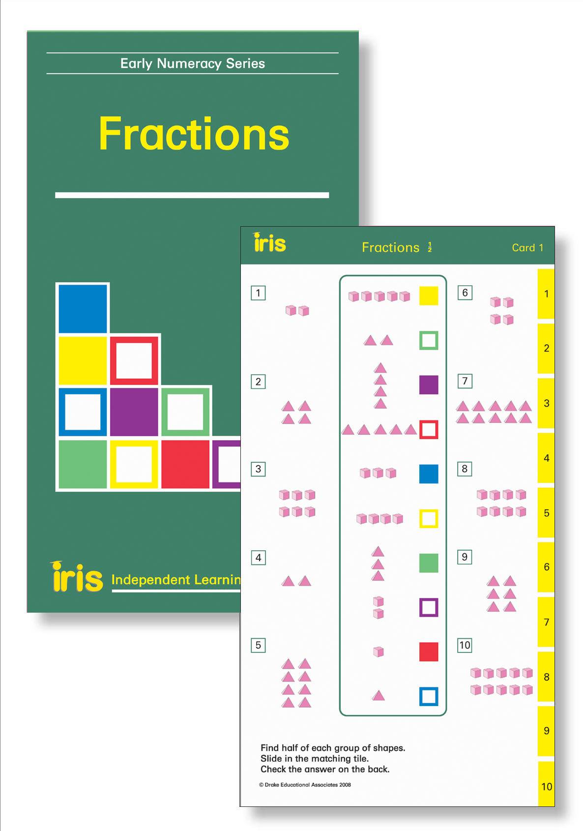 Iris Study Cards: Early Numeracy Year 2 - Fractions